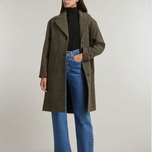 A.P.C. Ninon Wool Coat in Hazelnut, Size 34 / XS